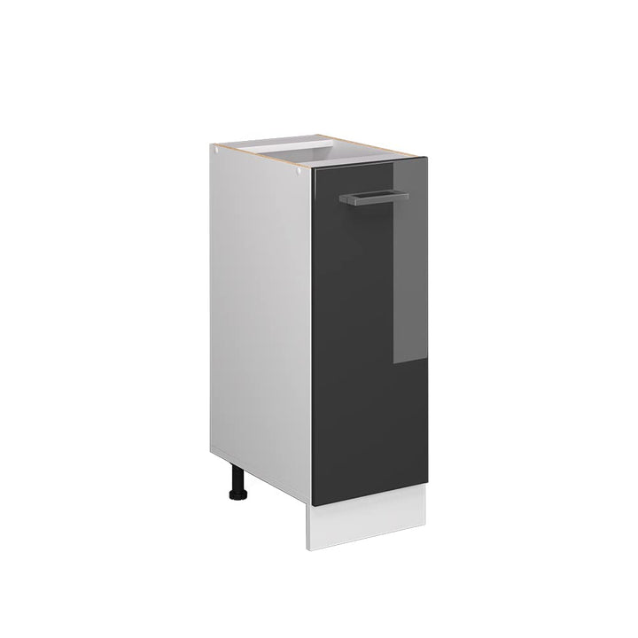 Vicco Apothekerschrank R-Line, Anthrazit Hochglanz/Weiss, 30 cm ohne Arbeitsplatte Anthrazit Hochgla