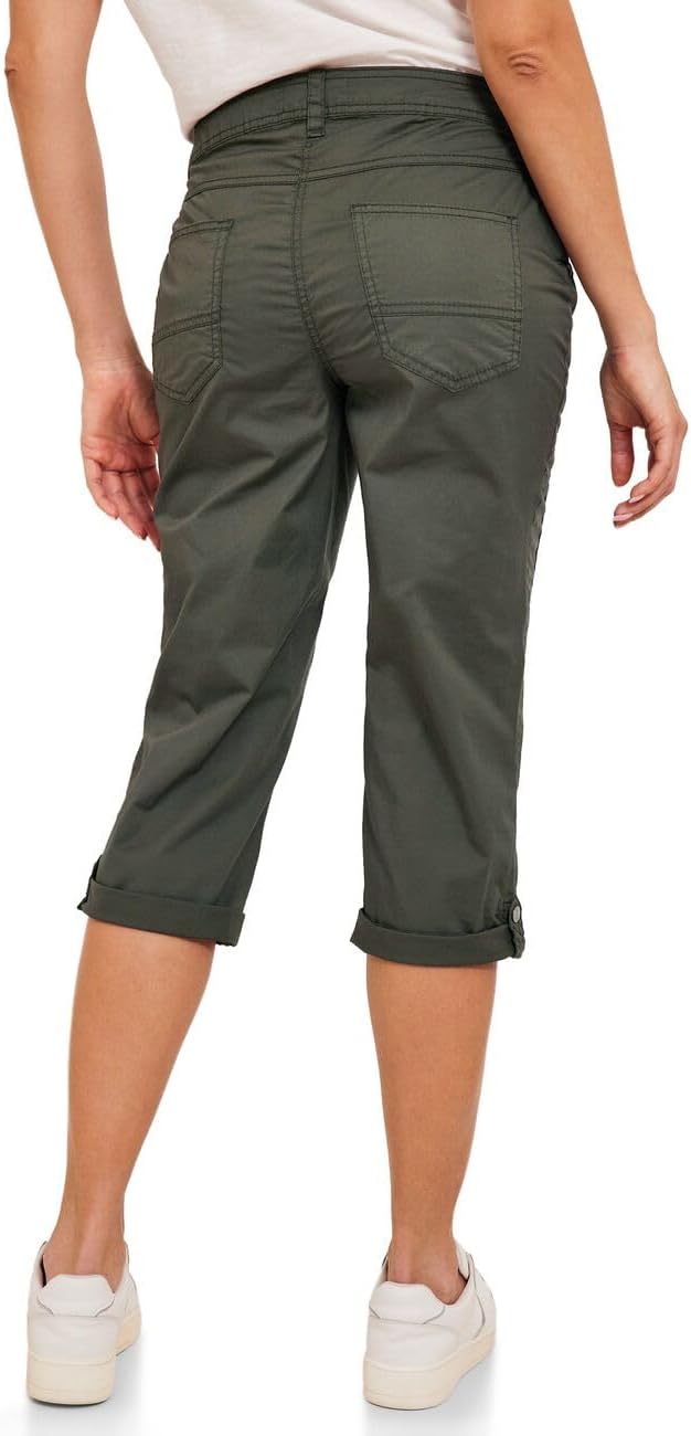 Cecil Damen 3/4 Sommerhose Casual 27W / 22L Utility Olive, 27W / 22L Utility Olive