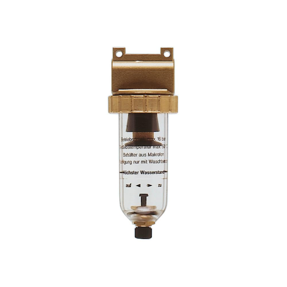 Filter m. Handentleerung G 1/4" NW 6