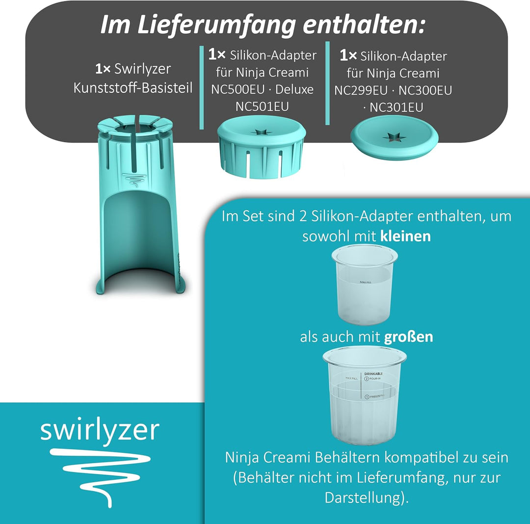 Softeis Maker für Ninja Creami NC299EU NC300EU NC301EU, NC500EU, Deluxe NC501EU, zum Patent angemeld