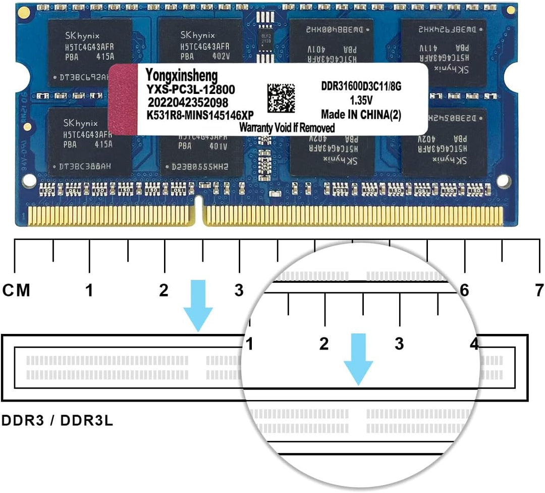 DDR3 / DDR3L 16GB Kit (8GBx2) Laptop RAM 1600MHz PC3-12800 / PC3L-12800 SODIMM Non-ECC Unbuffered 1.