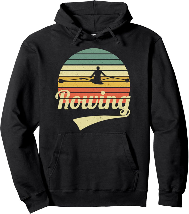 Rudern Ruderer Rowing Outfit im Vintage Retro Style Vintage Pullover Hoodie