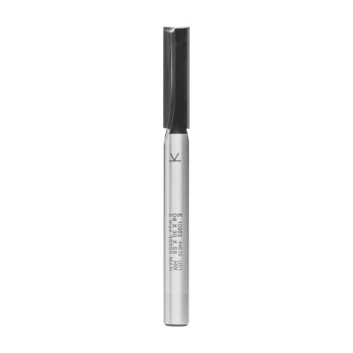 ENT 10953 Nutfräser HW, Schaft (S) 8 mm, Durchmesser (D) 8 mm, NL 30 mm, SL 58 mm, GL 90 mm, mit Har