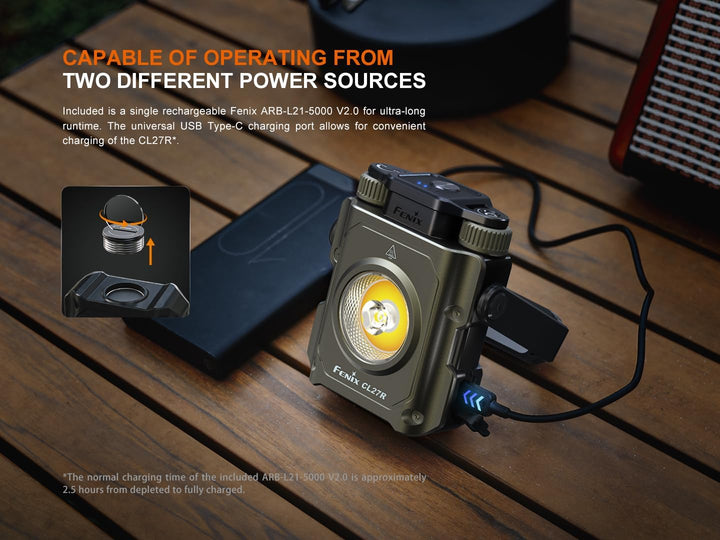 Fenix CL27R LED Campinglampe Aufladbar,1600 Lumen,USB-C Wiederaufladbare,180M,IP66 Wasserdicht Dimmb