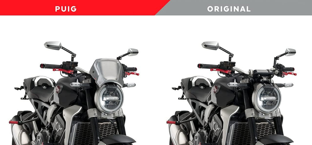 Puig Aluminium Frontplatte 9803P för CB650R, Honda CB1000R NEO Sports CAFÉ 18'-19' Silber, Silber