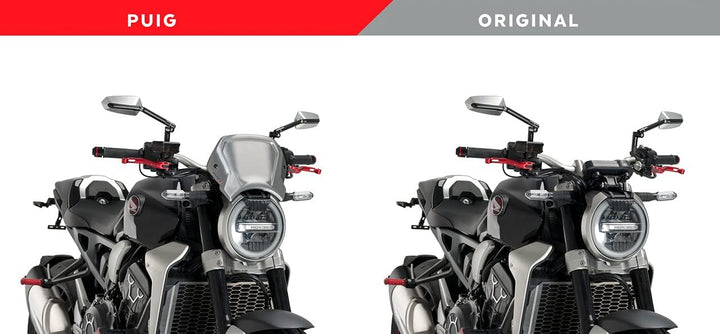 Puig Aluminium Frontplatte 9803P för CB650R, Honda CB1000R NEO Sports CAFÉ 18'-19' Silber, Silber