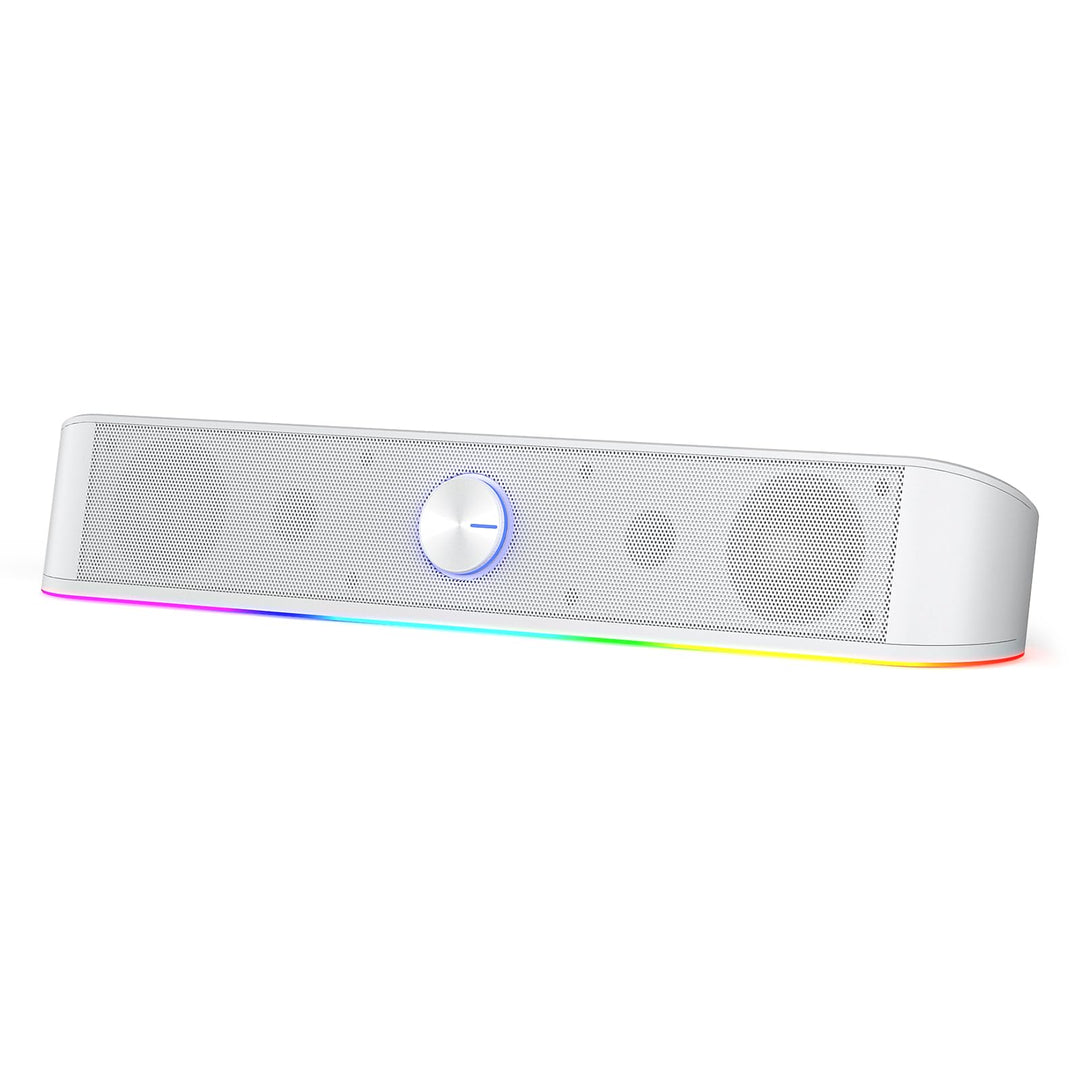 Redragon GS560 Adiemus RGB Desktop-Soundbar, 2.0-Kanal-Computerlautsprecher mit dynamischer Lichtlei
