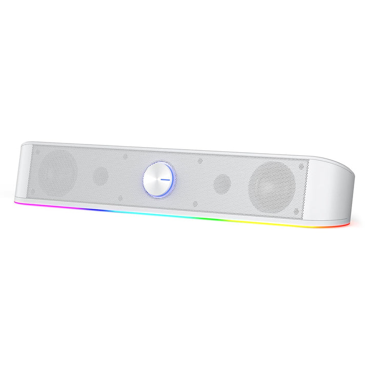 Redragon GS560 Adiemus RGB Desktop-Soundbar, 2.0-Kanal-Computerlautsprecher mit dynamischer Lichtlei