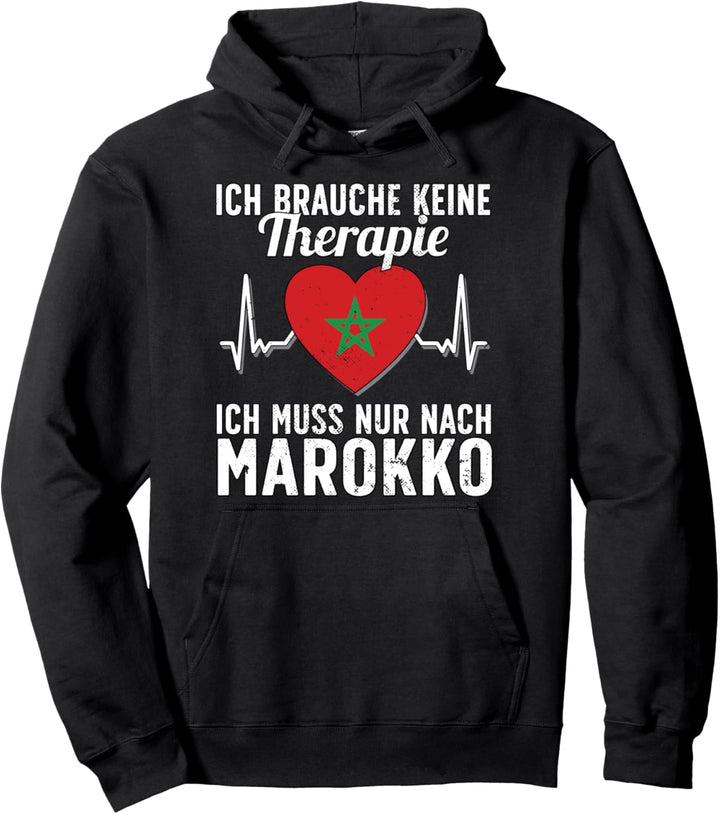 Marokkanische Flagge I Marokko Urlaub I Marokko Pullover Hoodie