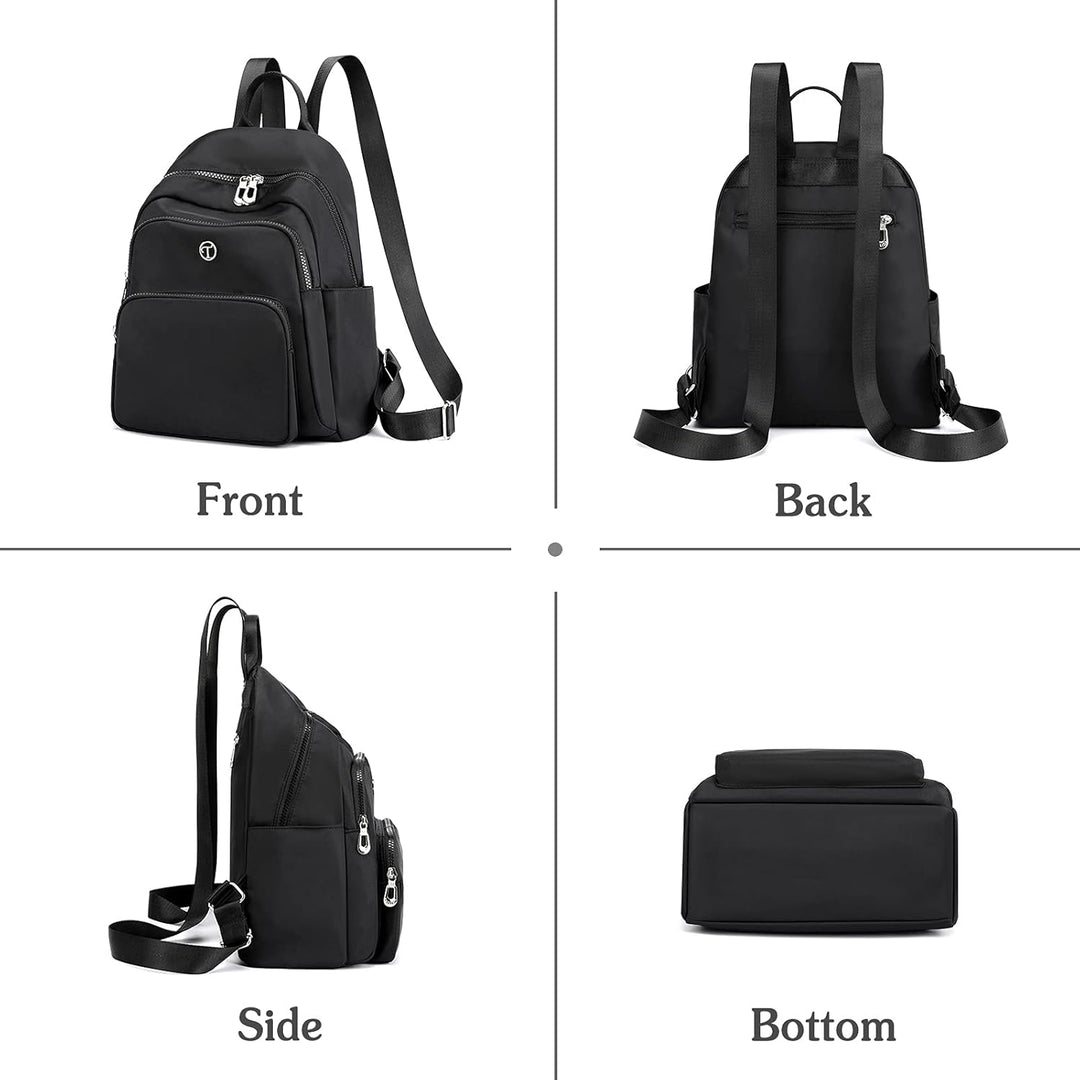PORRASSO Damen Rucksack Mode Daypack Mädchen Schultasche Leicht Rucksäcke Nylon Tasche für Schule Ar