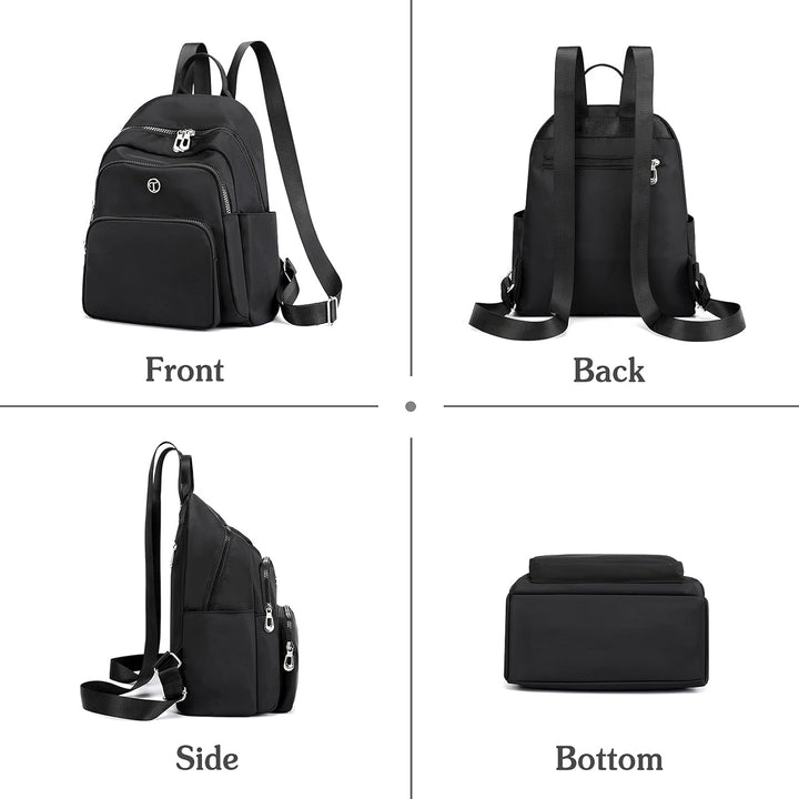 PORRASSO Damen Rucksack Mode Daypack Mädchen Schultasche Leicht Rucksäcke Nylon Tasche für Schule Ar