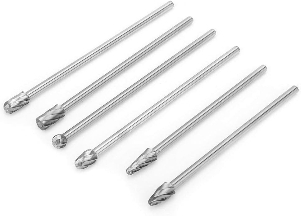 6 stücke 6mm 1/4 "schaft Aluminium Fräser Extra Lange 150mm Fräser hartmetalllegierung