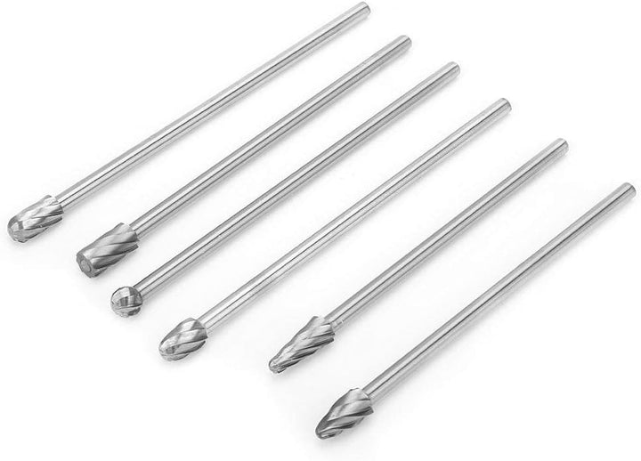 6 stücke 6mm 1/4 "schaft Aluminium Fräser Extra Lange 150mm Fräser hartmetalllegierung