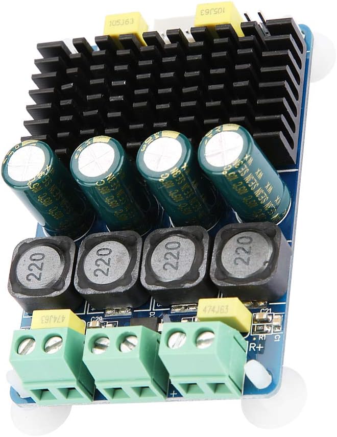 100 W + 100 W Stereo-Leistungsverstärkerplatine, und Effizienz, Zweikanal, DC 8–32 V, Breite Spannun