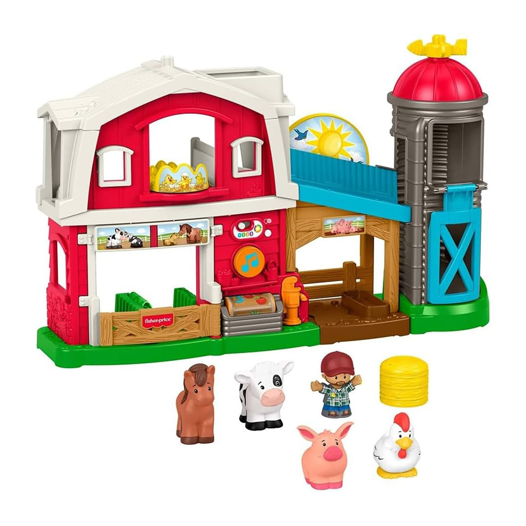 Fisher-Price Little People Spielset Bauernhofspass, musikalisches und pädagogisches Spiel für Kinder