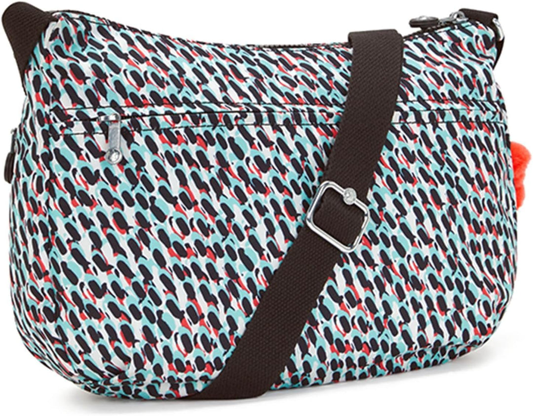 Kipling IZELLAH Mittelgrosse Umhängetasche, Abstract Print (Weiss), Abstract Print