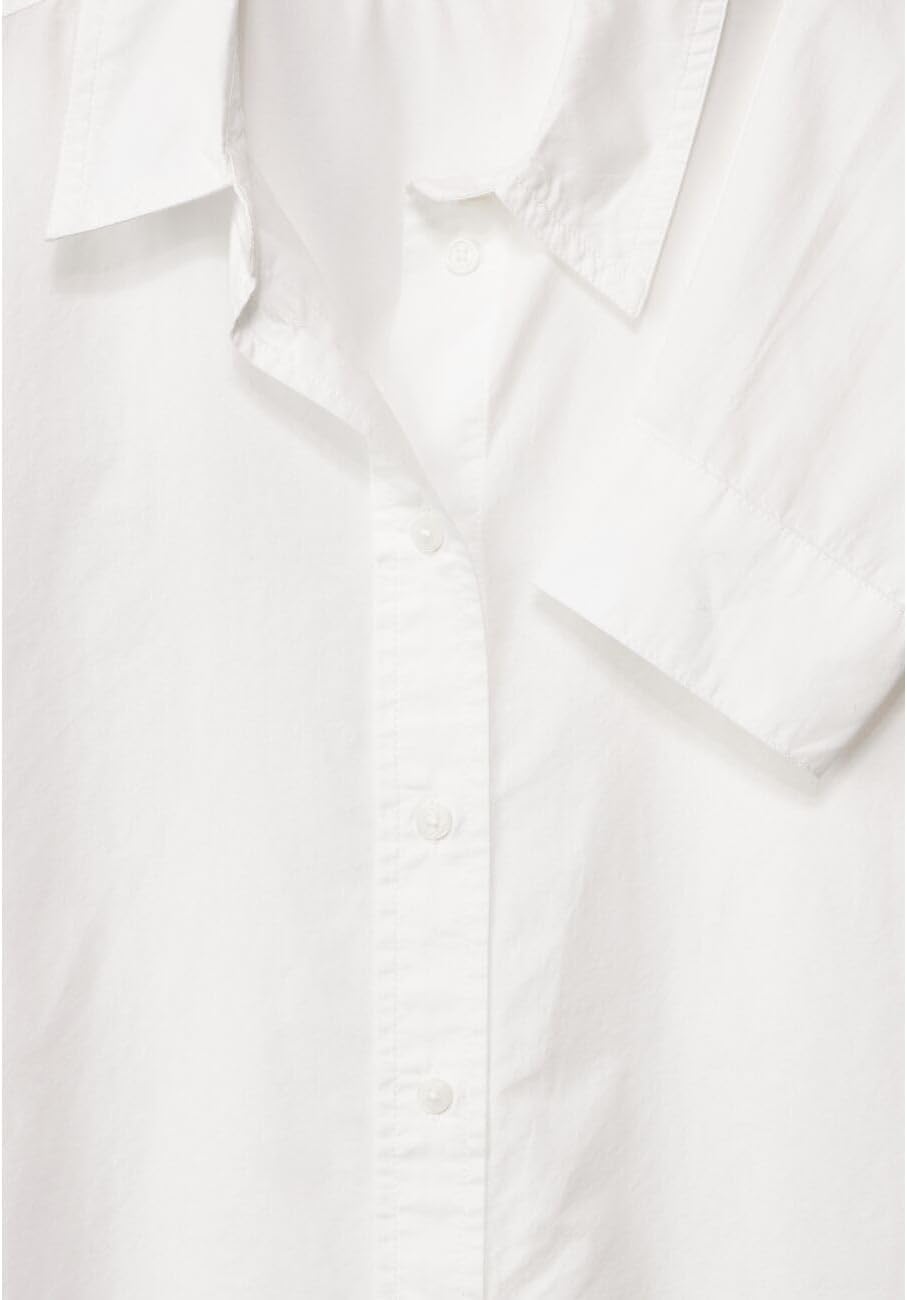 Cecil Damen Unifarbene Baumwollbluse L Vanilla White (Offwhite), L Vanilla White (Offwhite)