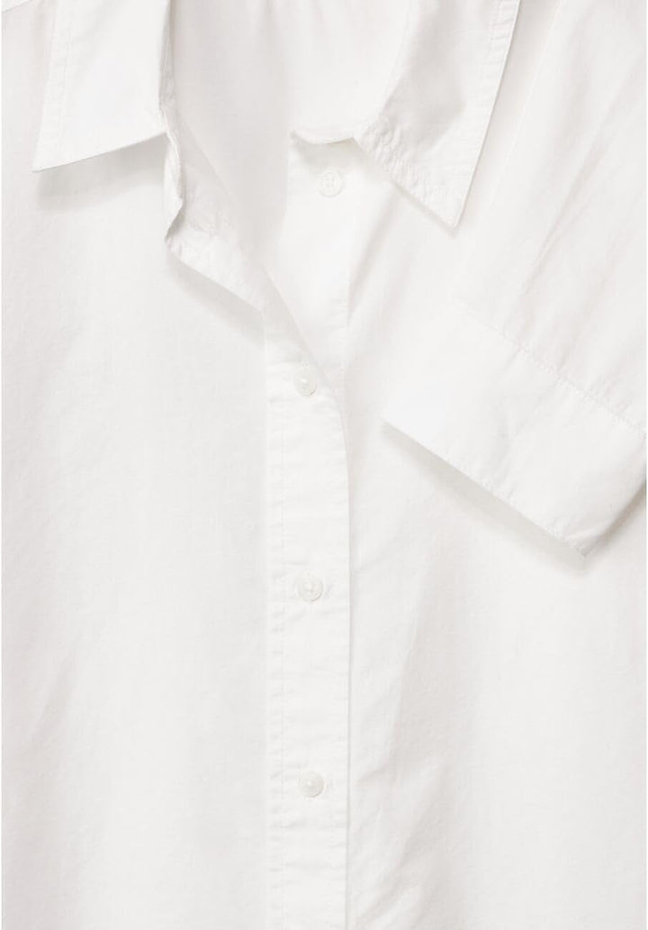 Cecil Damen Unifarbene Baumwollbluse L Vanilla White (Offwhite), L Vanilla White (Offwhite)