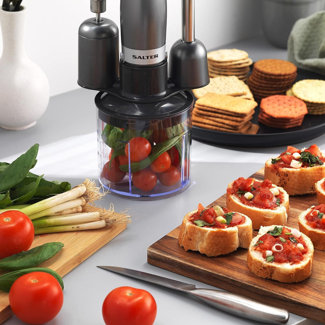 Salter EK2827COSVDEEU10 Cosmos 3-in-1 Stabmixer, quirlen, verrühren, zerkleinern, Küchenmaschine, 50