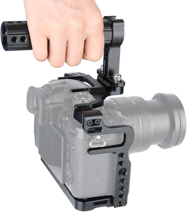 [Update Version] NICERYIG GH5s GH5 Kamera Käfig Kit mit Kamera Käse Top Griff Cold Shoe Mount NATO S