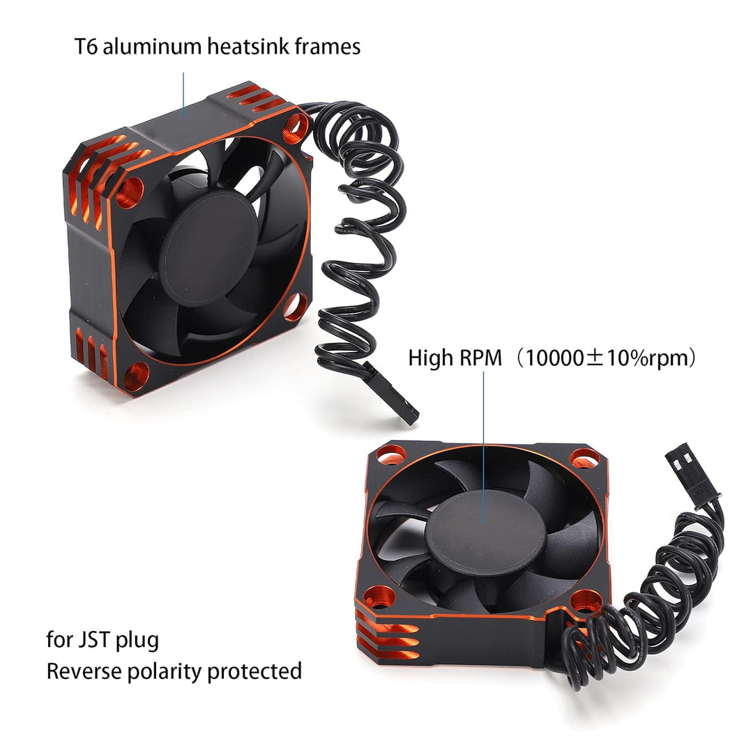 Dilwe Rocket RC Auto Motor Lüfter, 50x50x15mm - 5V-8.5V - 10000RPM - JST Stecker - für 1/8 1/5 1/6 R