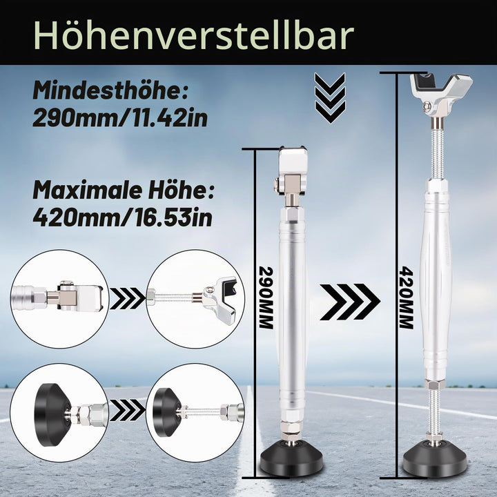 JFG RACING Motorrad-Radständer Nachrüstung, tragbar, vorne, hinten, Radständer, Paddock-Ständer, Ket