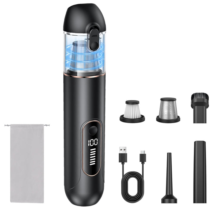 Ombrex 20000pa Handstaubsauger Akku, 3 IN 1 Auto Staubsauger Stark mit 4 Saugmodi, Portable Vacuum C