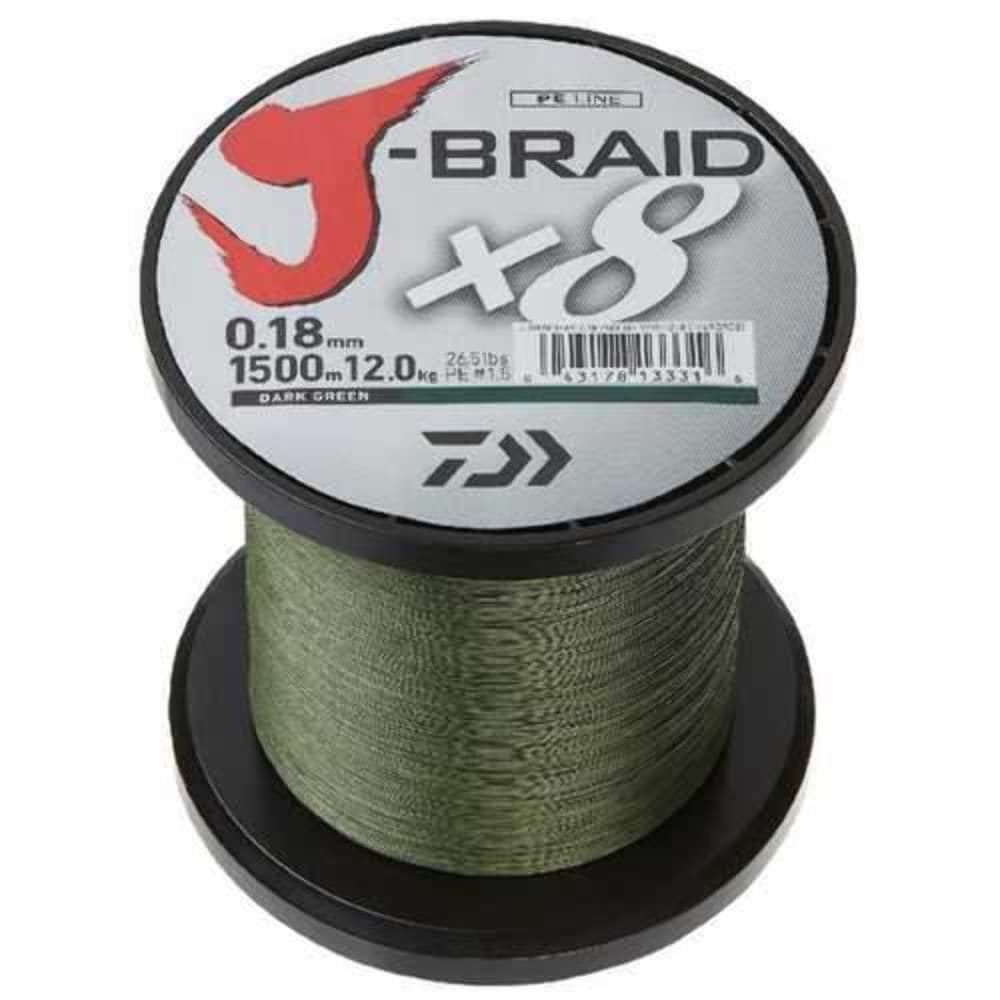 Daiwa J-Braid x4 dunkelgrün 20, dunkelgrün 20