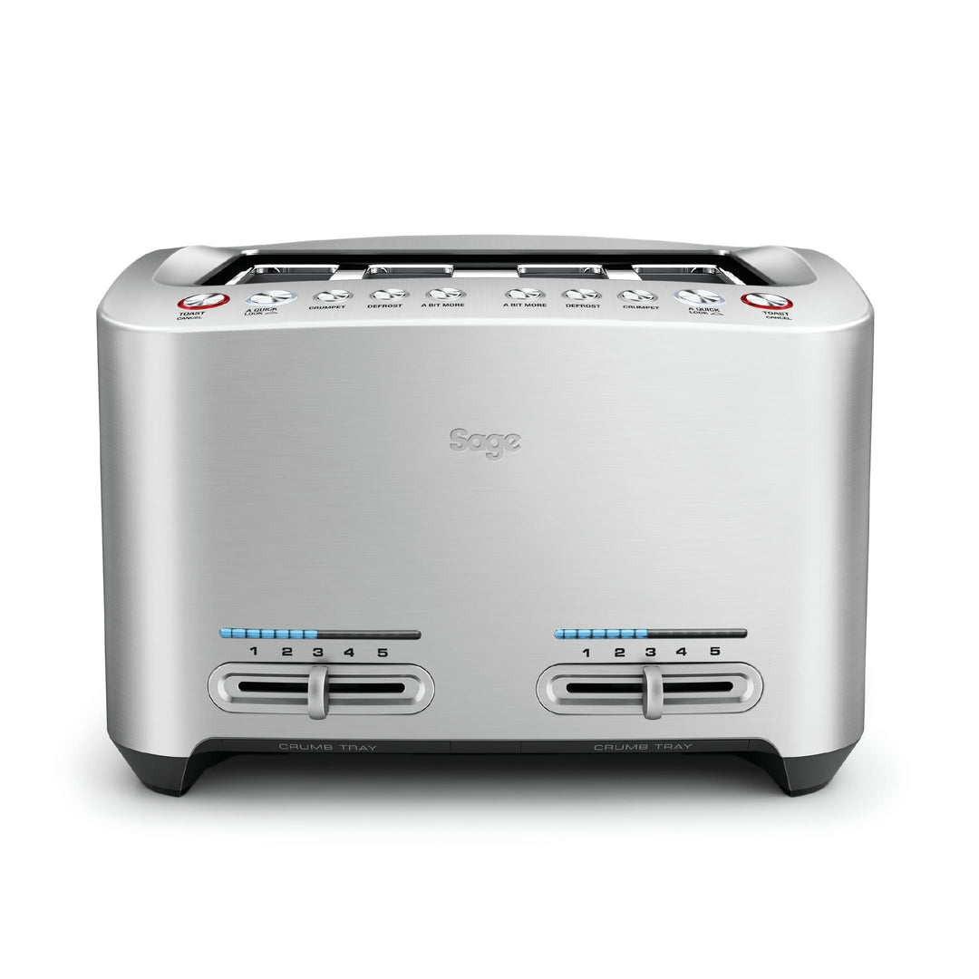 Sage - The Smart Toast 4-Slice Toaster, Gebürstetes Aluminium