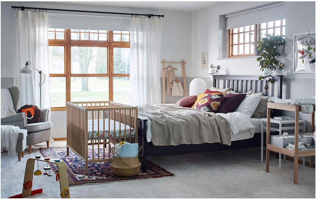 SNIGLAR Wickeltisch 53x87 cm buche/weiss