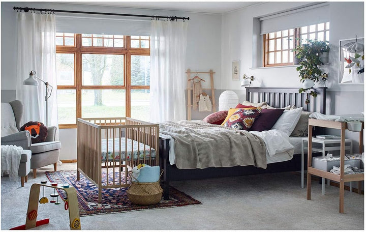 SNIGLAR Wickeltisch 53x87 cm buche/weiss