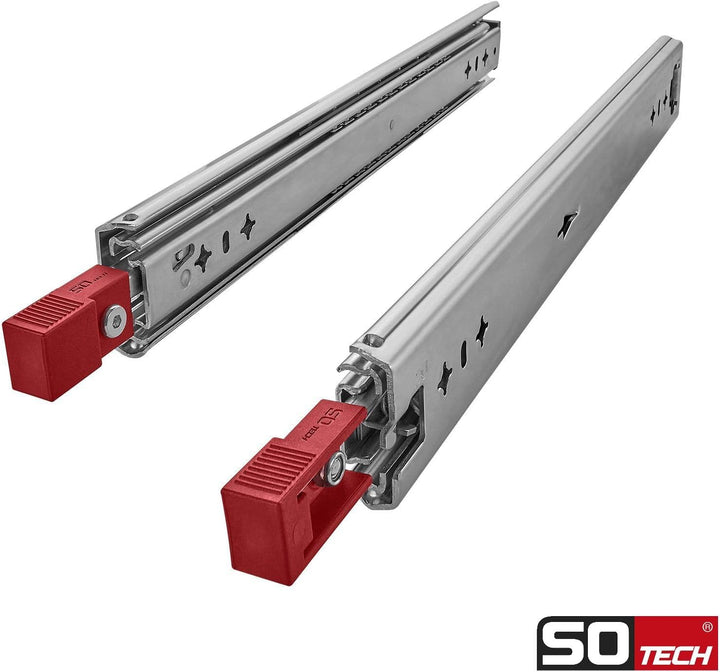1 Paar SOTECH Schwerlastauszüge VarioSlide KV2-100-H53-L750-EH 750 mm mit Lock-in/out Einrastfunktio