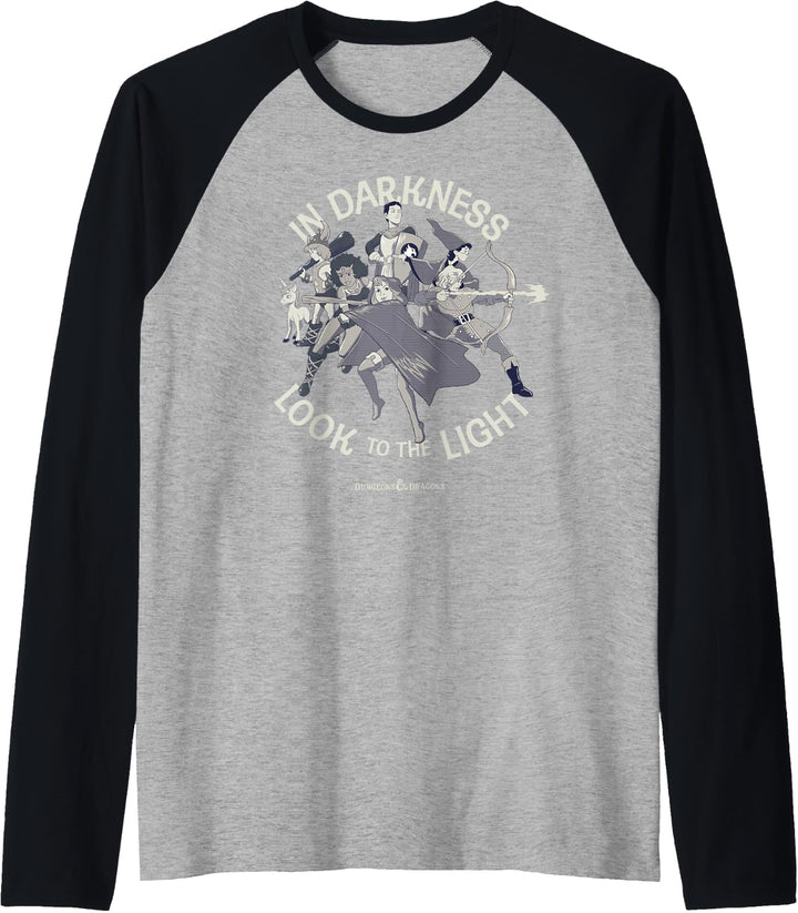 Dungeons &amp; Dragons In Darkness Look To The Light Raglan