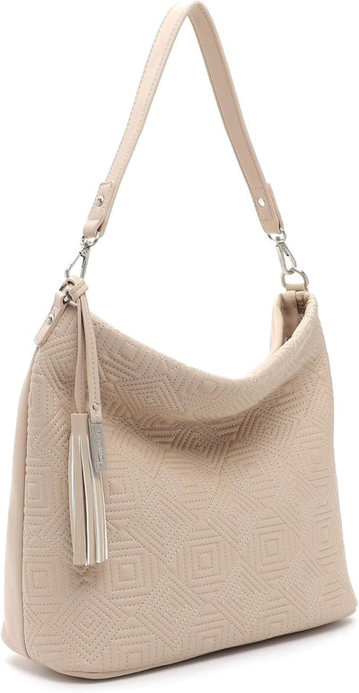 Tamaris Beutel Merle 32723 Damen Handtaschen Ornament Einheitsgrösse Sand 420, Einheitsgrösse Sand 4