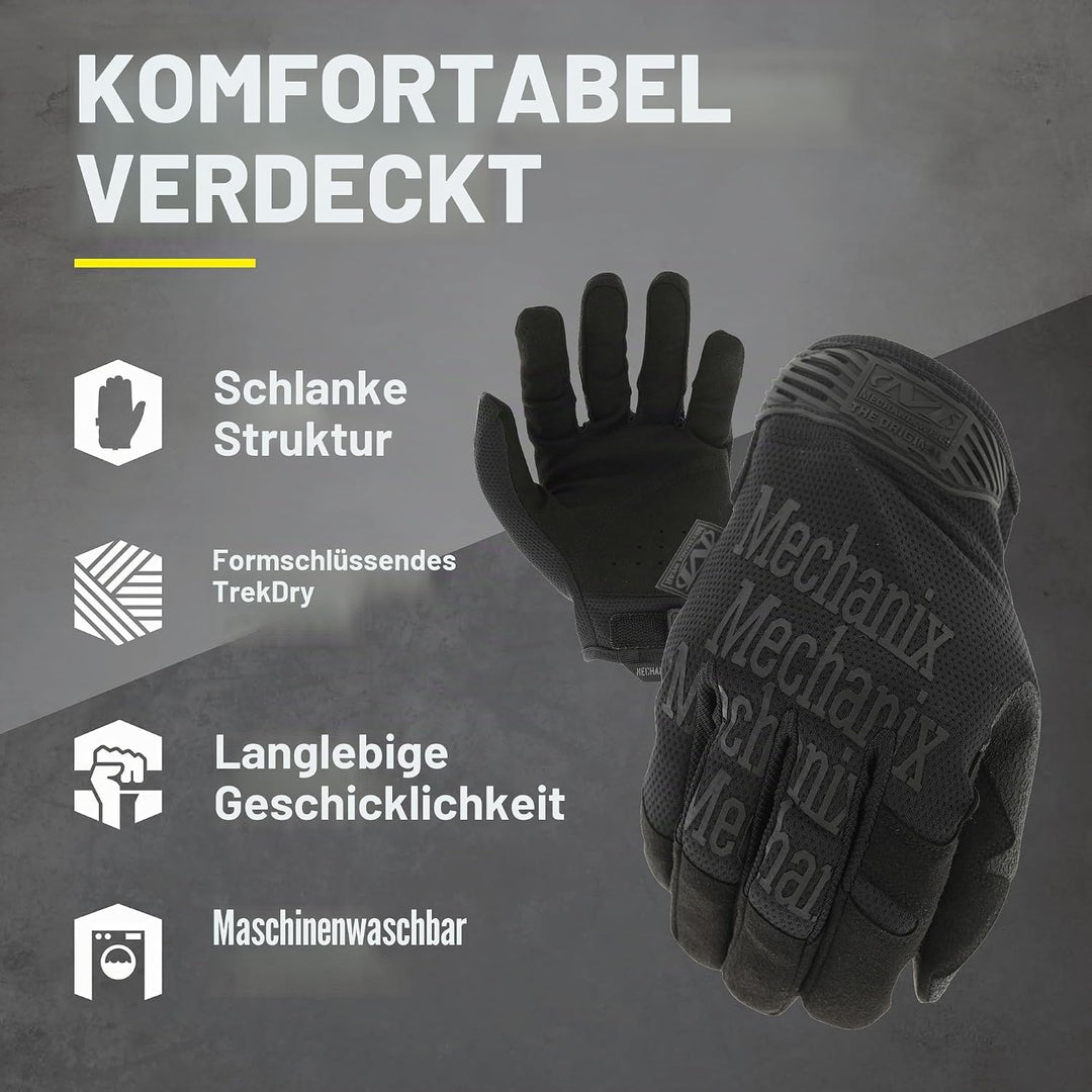 Mechanix MG-55-008 Wear Original Covert Handschuhe (Small, Vollständig schwarz) Einsatzhandschuhe 26