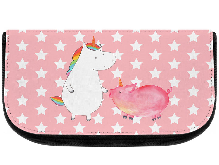 Mr. & Mrs. Panda Kosmetiktasche Einhorn Schwein - Geschenk, Einhörner, Einhorn Deko, Unicorn, Schwei