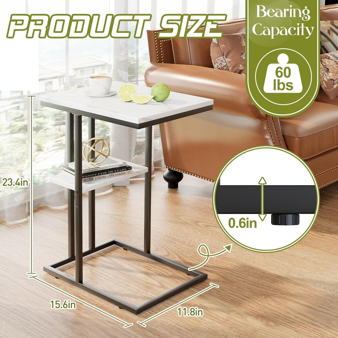 Beistelltisch C Form, Couch Beistelltischs, Kaffeetisch Kleiner Tisch, Sofa Tisch Beistelltische Bet