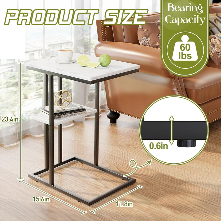 Beistelltisch C Form, Couch Beistelltischs, Kaffeetisch Kleiner Tisch, Sofa Tisch Beistelltische Bet