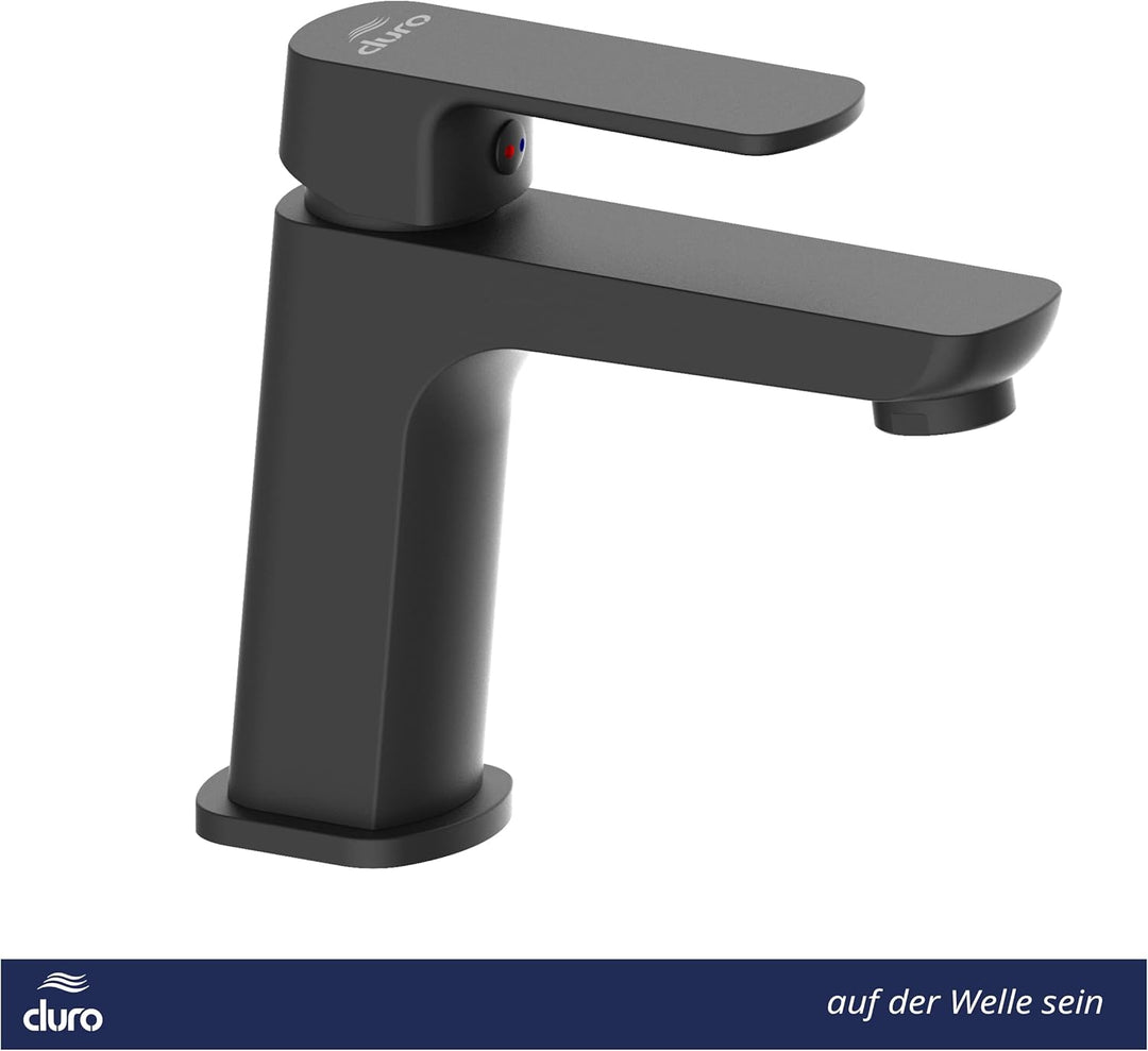 DURO Waschtischarmatur Ombra, Standbatterie, Wassersparend, aus Messing, Einhebel-Einloch-Standbatte