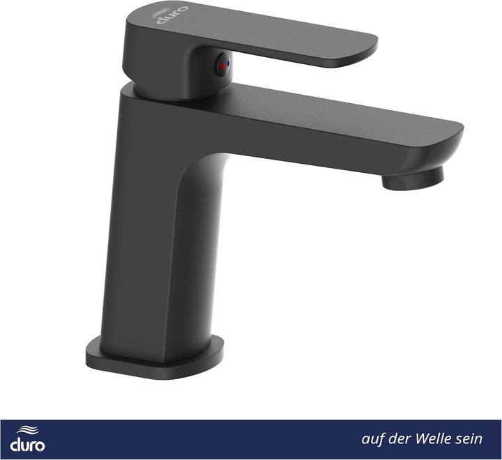 DURO Waschtischarmatur Ombra, Standbatterie, Wassersparend, aus Messing, Einhebel-Einloch-Standbatte