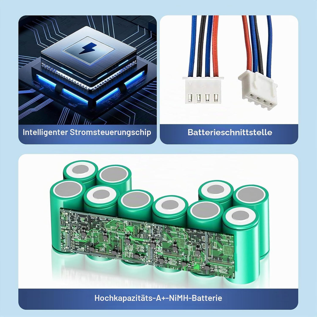 12V/3500mAh Ersatz Akku Für ECOVACS Deebot Ozmo 900, 901, 902, 907, 600, 610, M88, Deebot DE5G, Comb
