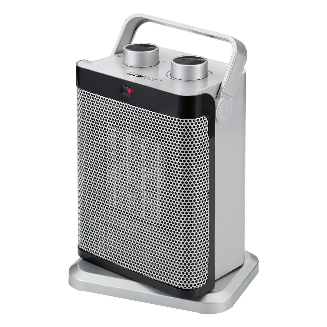 Clatronic HL 3631 Keramik-Heizlüfter, 7-Stufen-Schalter, stufenlos regelbarer Thermostat, 1000/1500