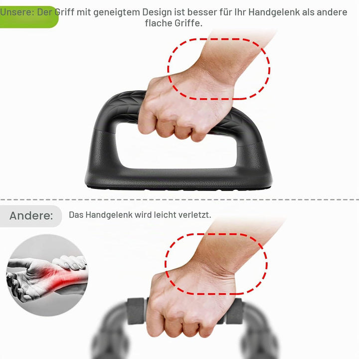 SELEWARE Liegestützgriffe Push up Bars Krafttraining Sportgriffe Fitness Parallettes Weicher Gummigr