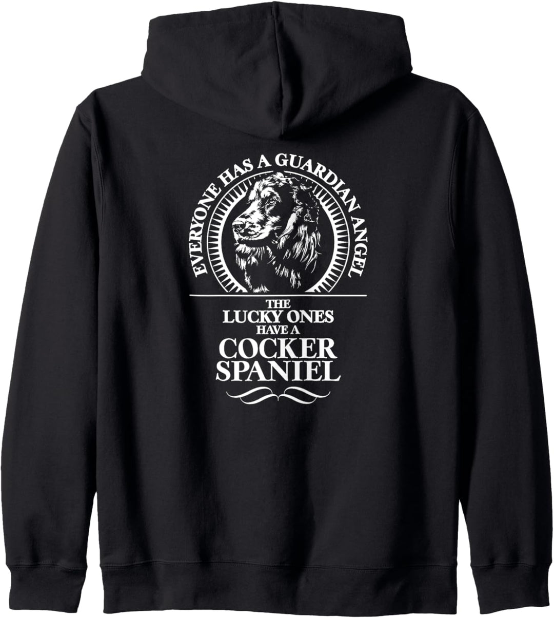 Cocker Spaniel Guardian Angel Schutzengel Hund Hundespruch Kapuzenjacke