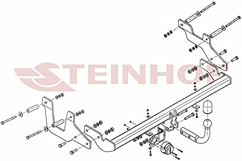 NEU Anhängerkupplung AHK Steinhof starr für Dacia Dokker ab 2012 mit 13-polig Universal-Elektrosatz