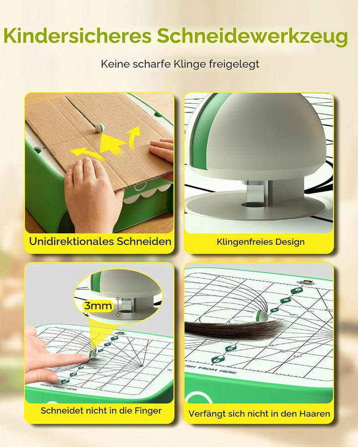 Sicherer Elektrischer Kartonschneider für Kinder, DIY Upcycling von Pappe für praktisches Lernen und