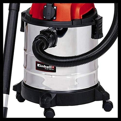 Einhell Nass-Trockensauger TC-VC 1820 SA (1.250 Watt, Edelstahlbehälter 20l, Blasanschluss, Zubehörh