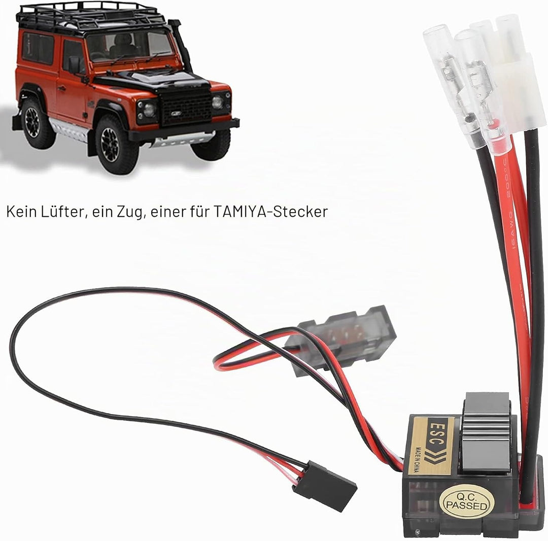 ESC RC-Bürstenregler, 7,2-16 V ESC Elektronischer Geschwindigkeitsregler Hochspannungs-Zweiwege-Gesc