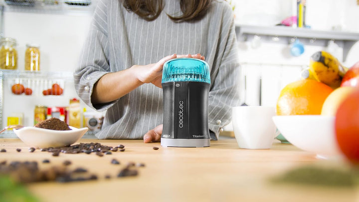 Cecotec TitanMill Elektrische Mühle 200 W Für Kaffeebohnen Gewürze Getreide Mühle Impulstaste Extra