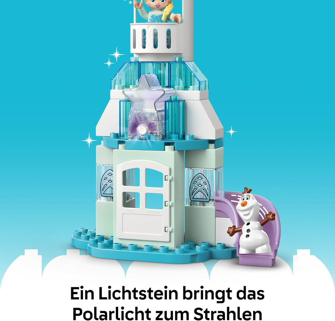 LEGO DUPLO │ Disney Annas und Elsas Party im Eispalast - Frozen Spielzeug mit ELSA Figur, Lichtstein